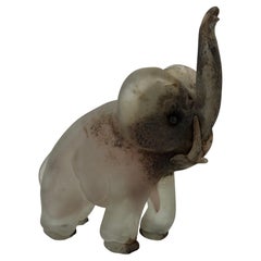 Elefante de cristal de Murano Scavo de Ermanno Nason y Cenedese