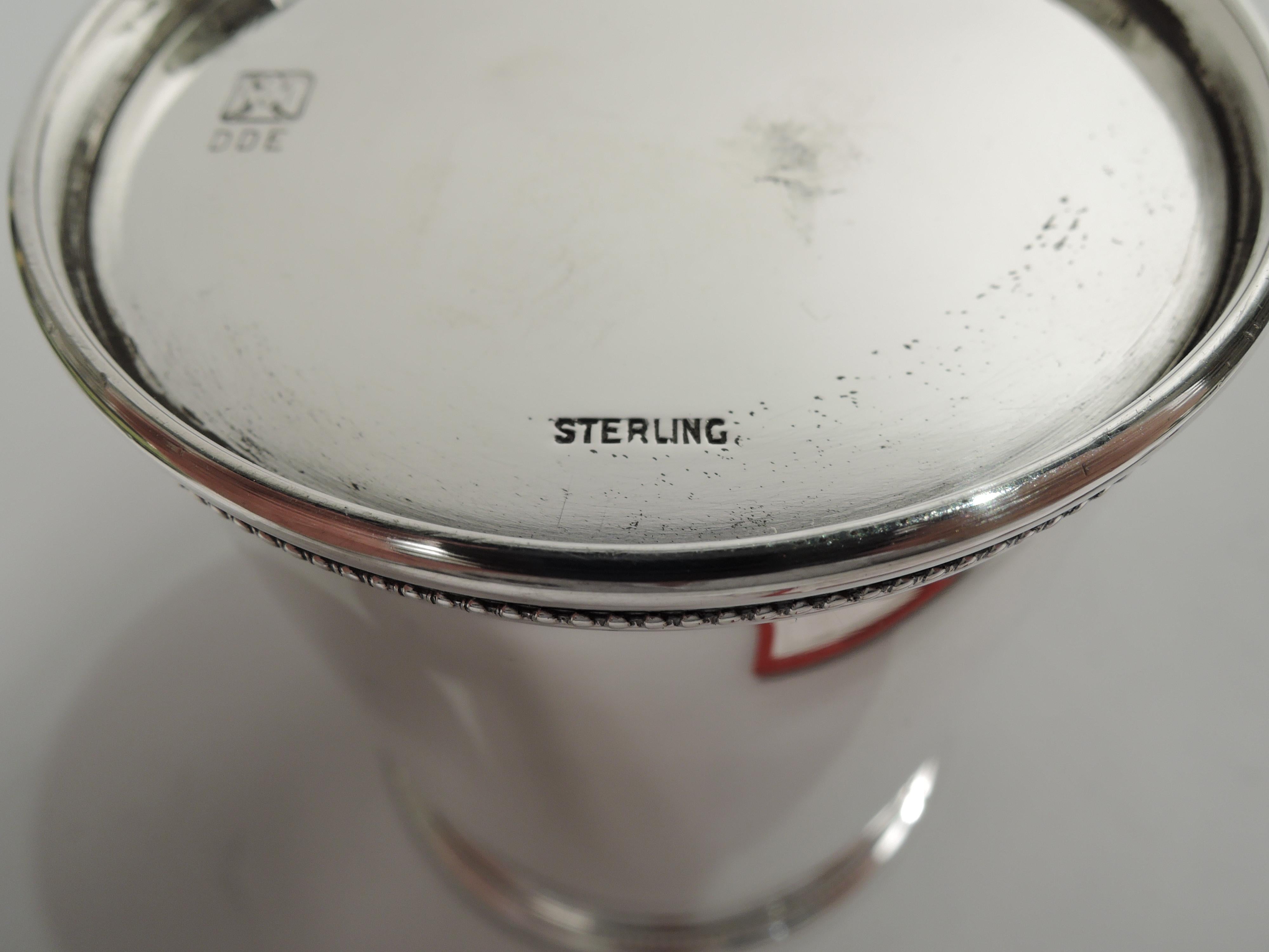 Scearce I-Like-Ike Eisenhower-Era Sterling Silver Mint Julep Cup 2