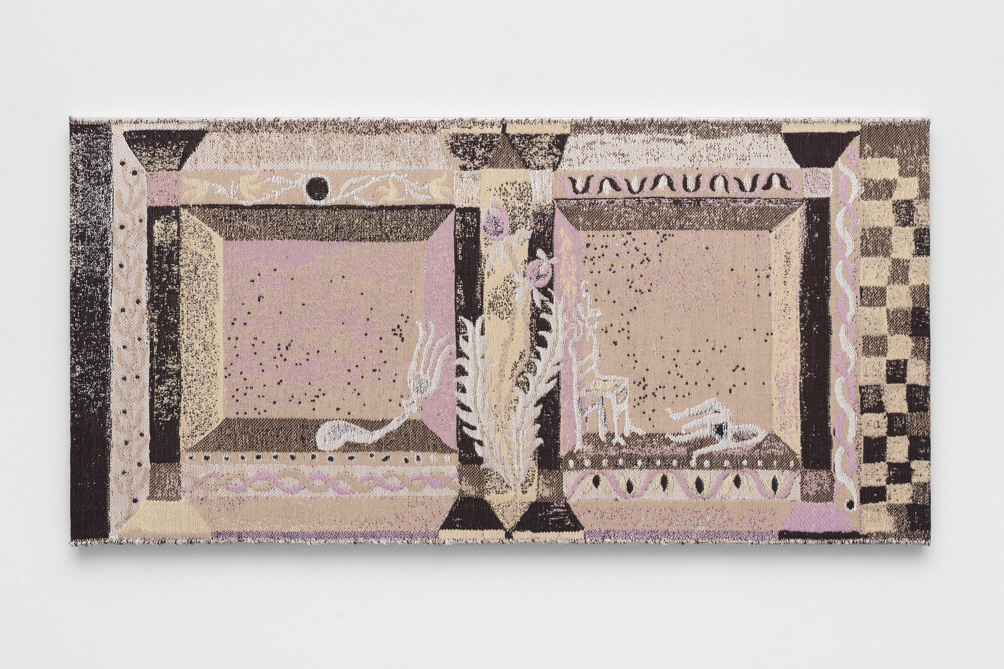 L'exposition présente une série d'œuvres tissées numériquement qui associent la tapisserie traditionnelle à la logique du métier à tisser numérique. Les formes de vie humaines et plus qu'humaines se tissent littéralement dans une constellation de