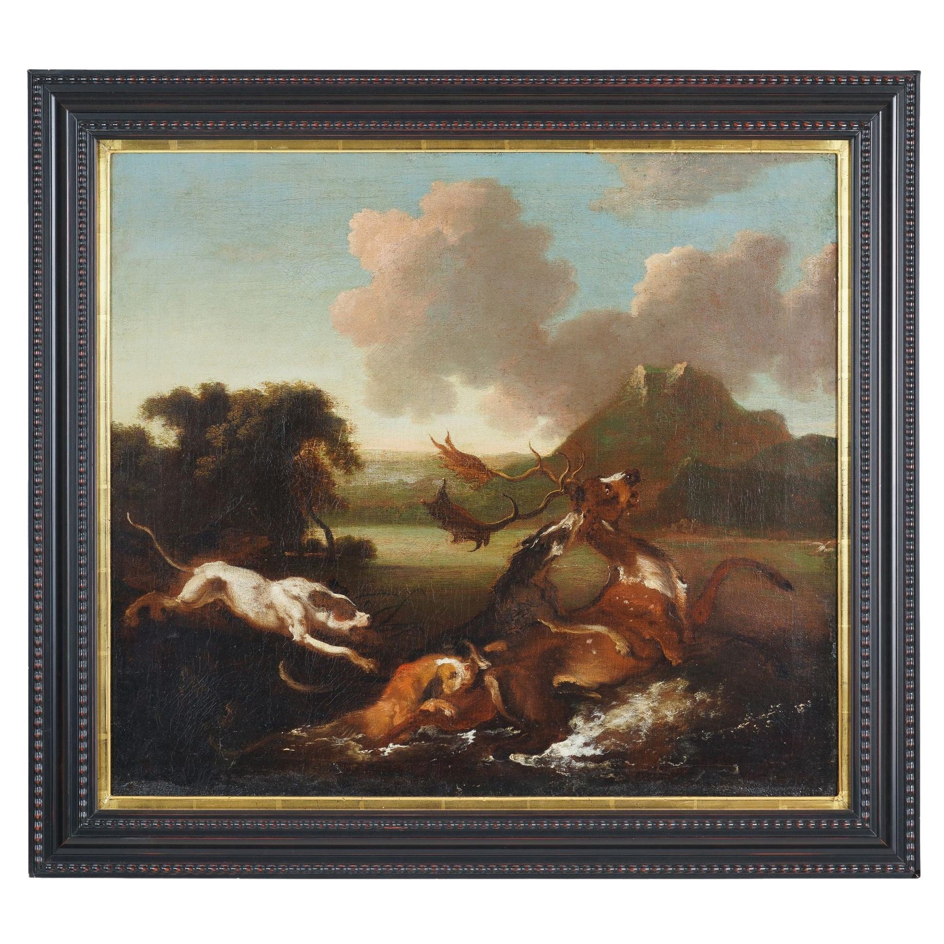 Scena di caccia al cervo di Abraham Hondius, 1660-80 ca.