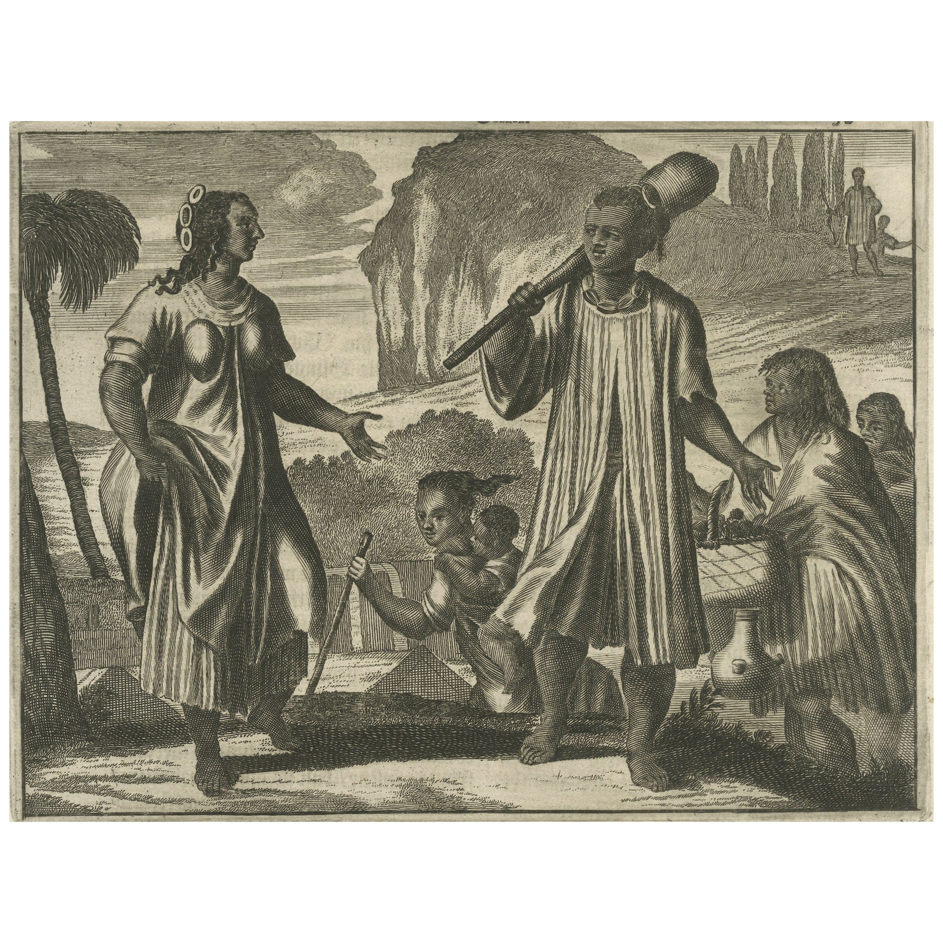 Szenen aus Chile im 17. Jahrhundert: Ein Blick auf frühe indigene Kulturen, 1673 im Angebot