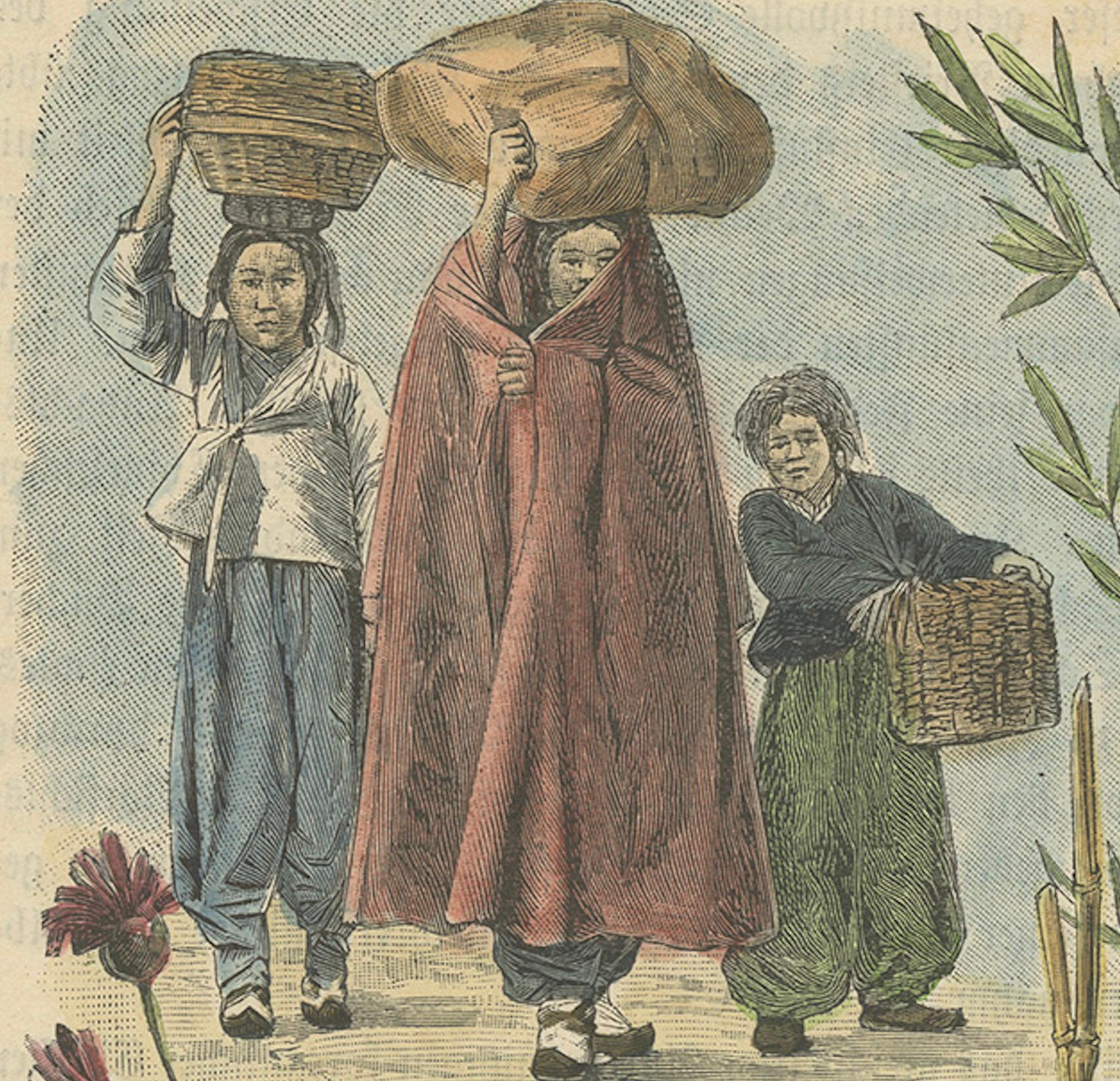 Scenes of Korean Life in the Late 19th Century, 1896 For Sale 3