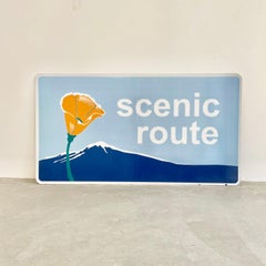 'Scenic Route' California Highway Sign, USA