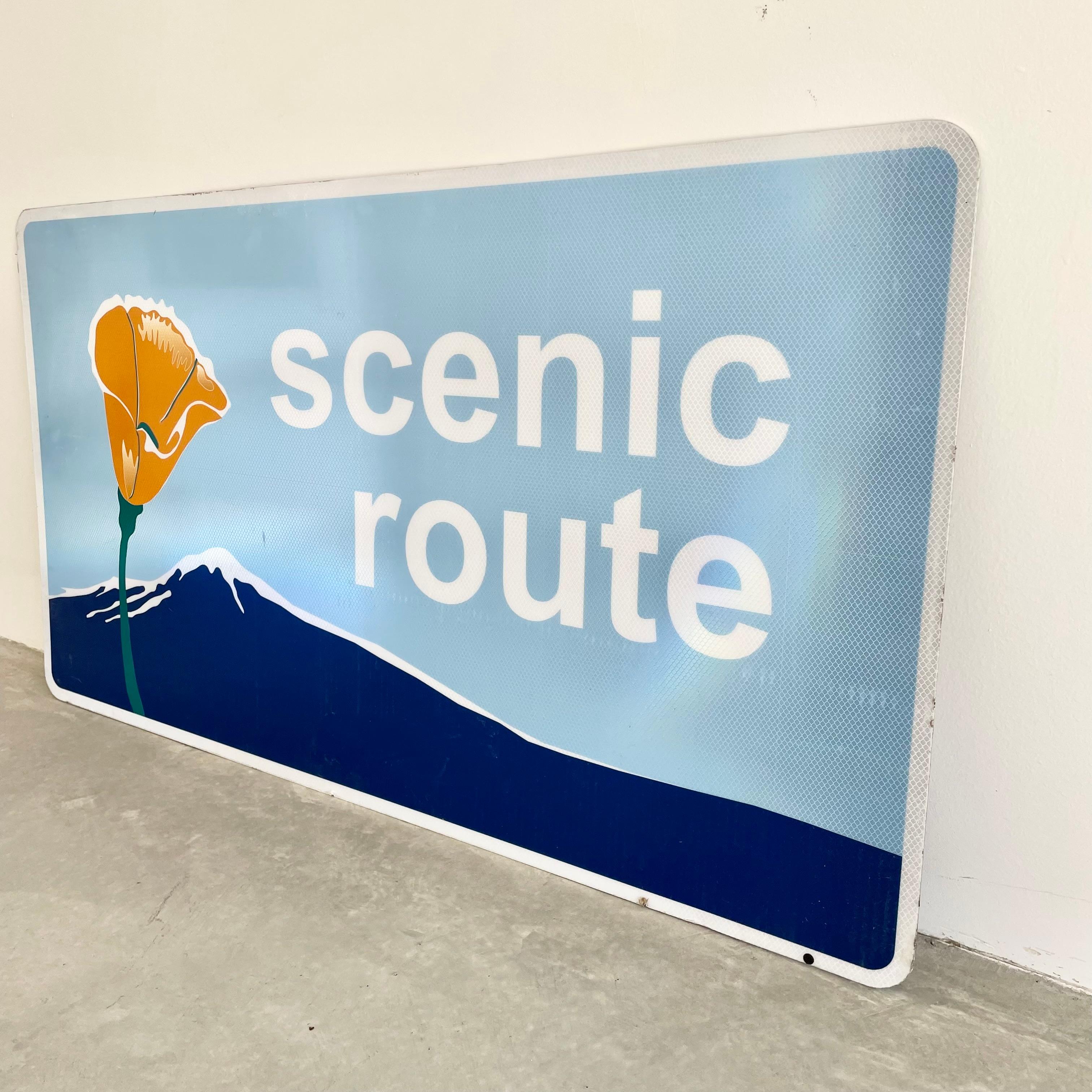 American 'Scenic Route' California Highway Sign, USA For Sale