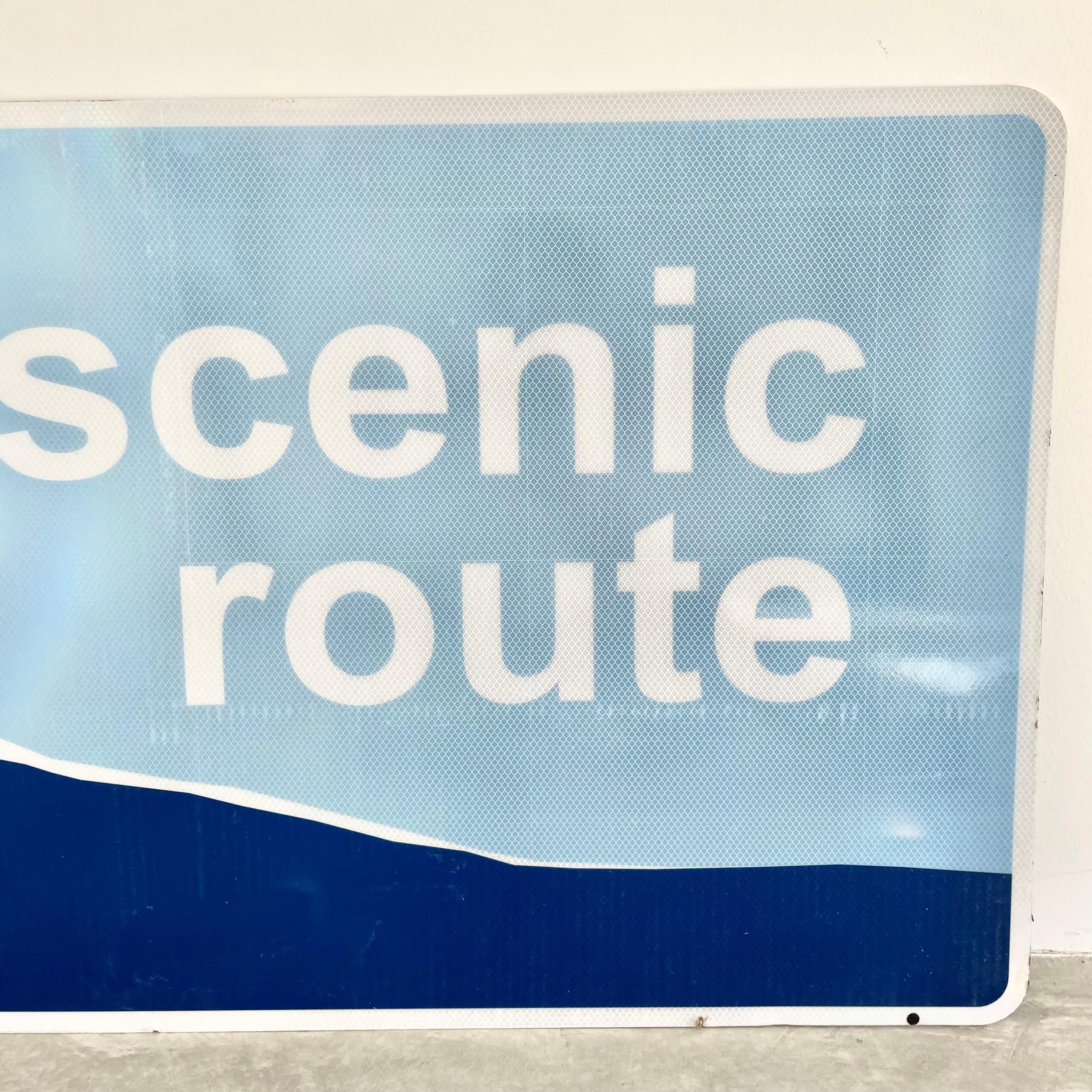 Steel 'Scenic Route' California Highway Sign, USA For Sale