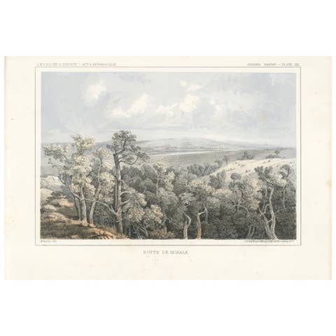 Scenic View of Butte de Morale - A Stunning 19th-Century Expedition Print, 1856