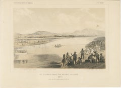 Scenic View of the Rio Colorado Near Mojave Villages, Historical Encounter, 1856