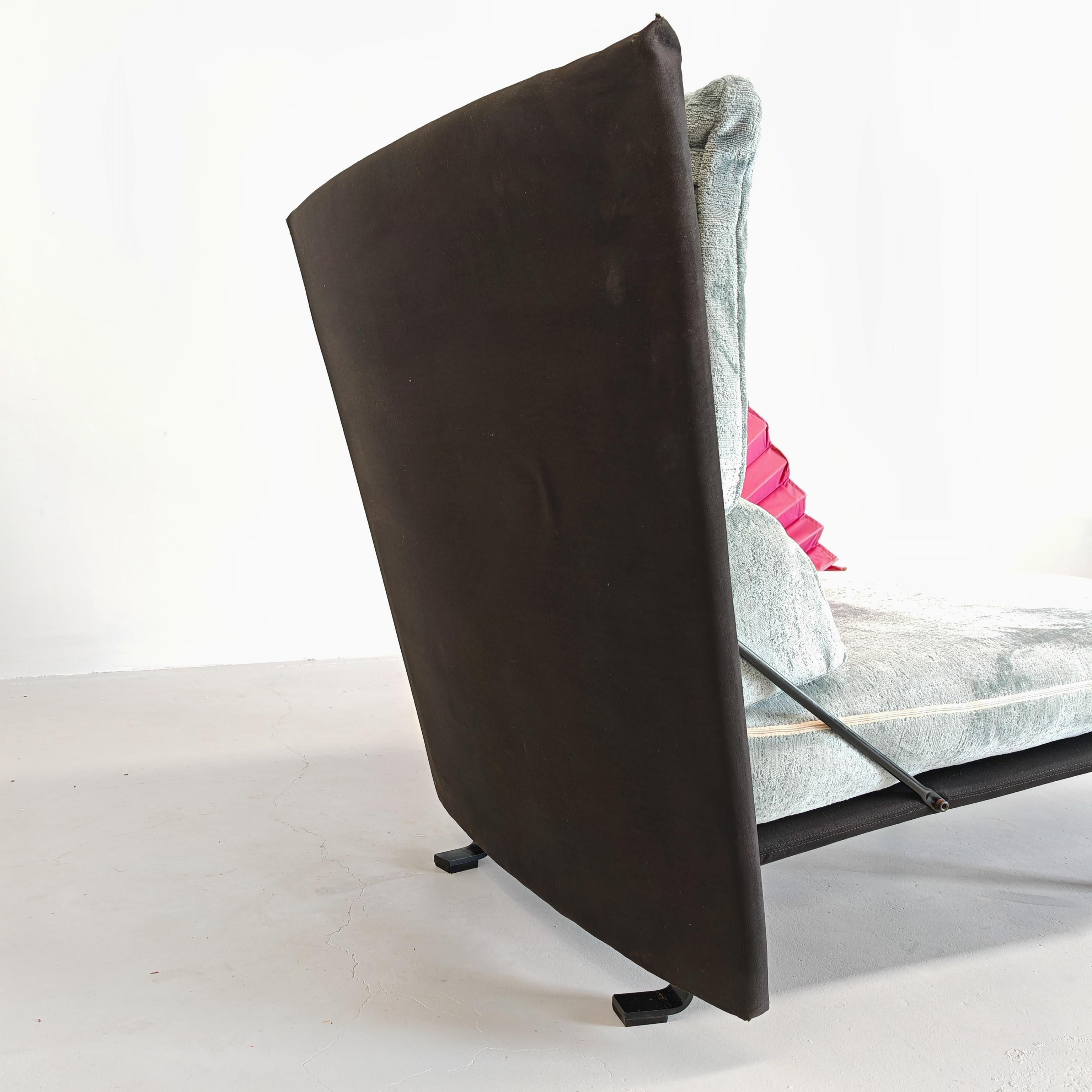 scenografica dromeuse design italiano 80s verde e fucsia 