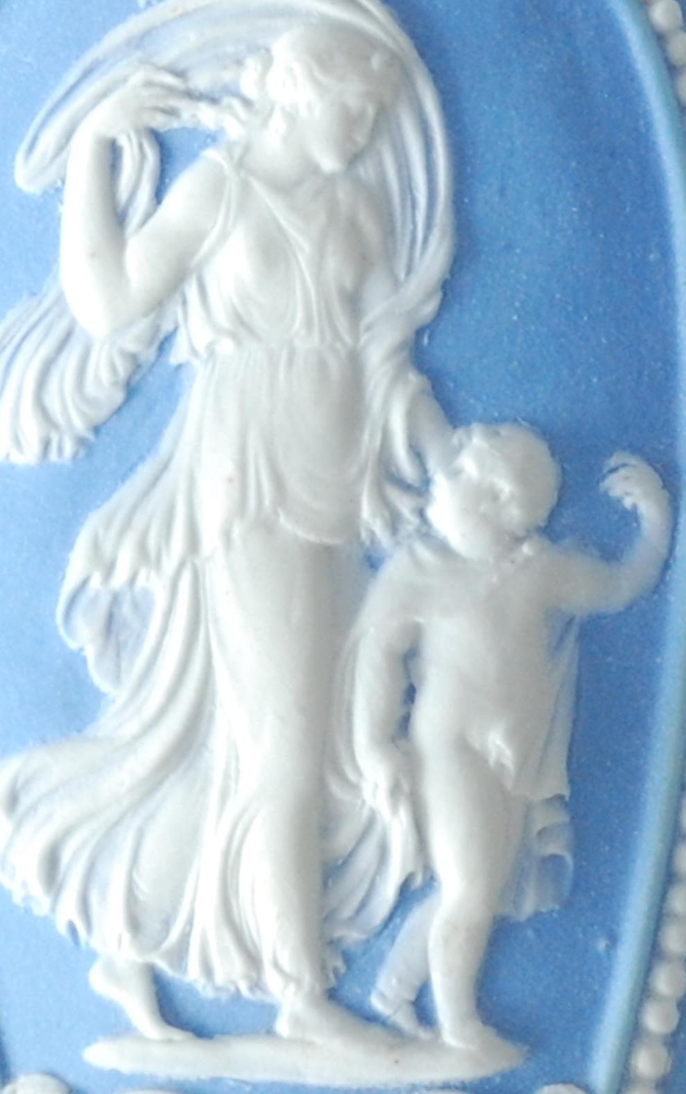 English Scent, or Perfume, Bottle, in Pale Blue Jasperware, Wedgwood C1790 For Sale