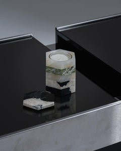 Scented Candle in Green Marble and Onyx