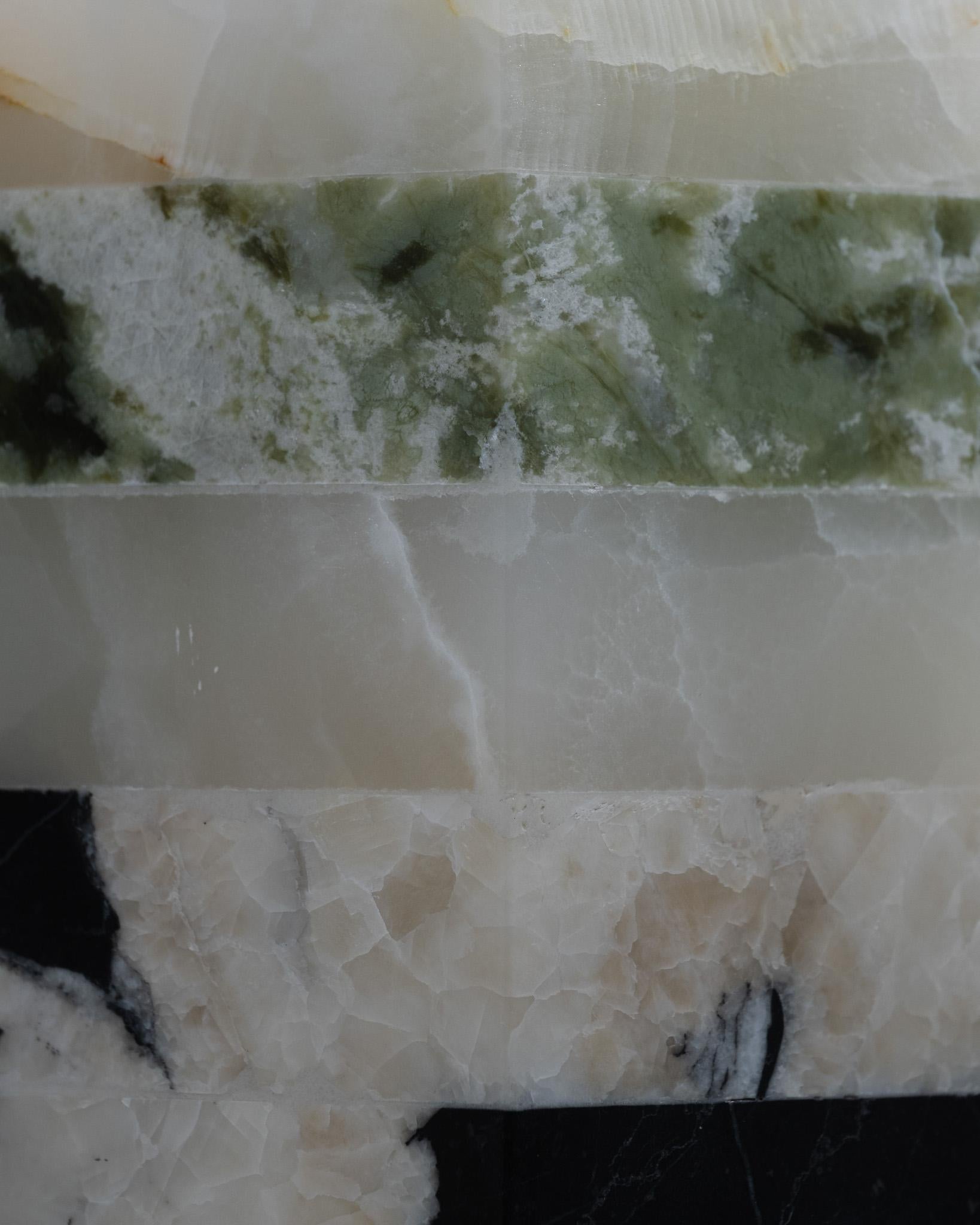 Scented Candle in Green Marble and Onyx (21. Jahrhundert und zeitgenössisch) im Angebot