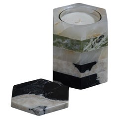 Scented Candle in Green Marble and Onyx