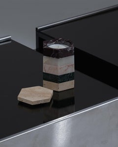 Scented Candle in Marble, Onyx, and Travertine