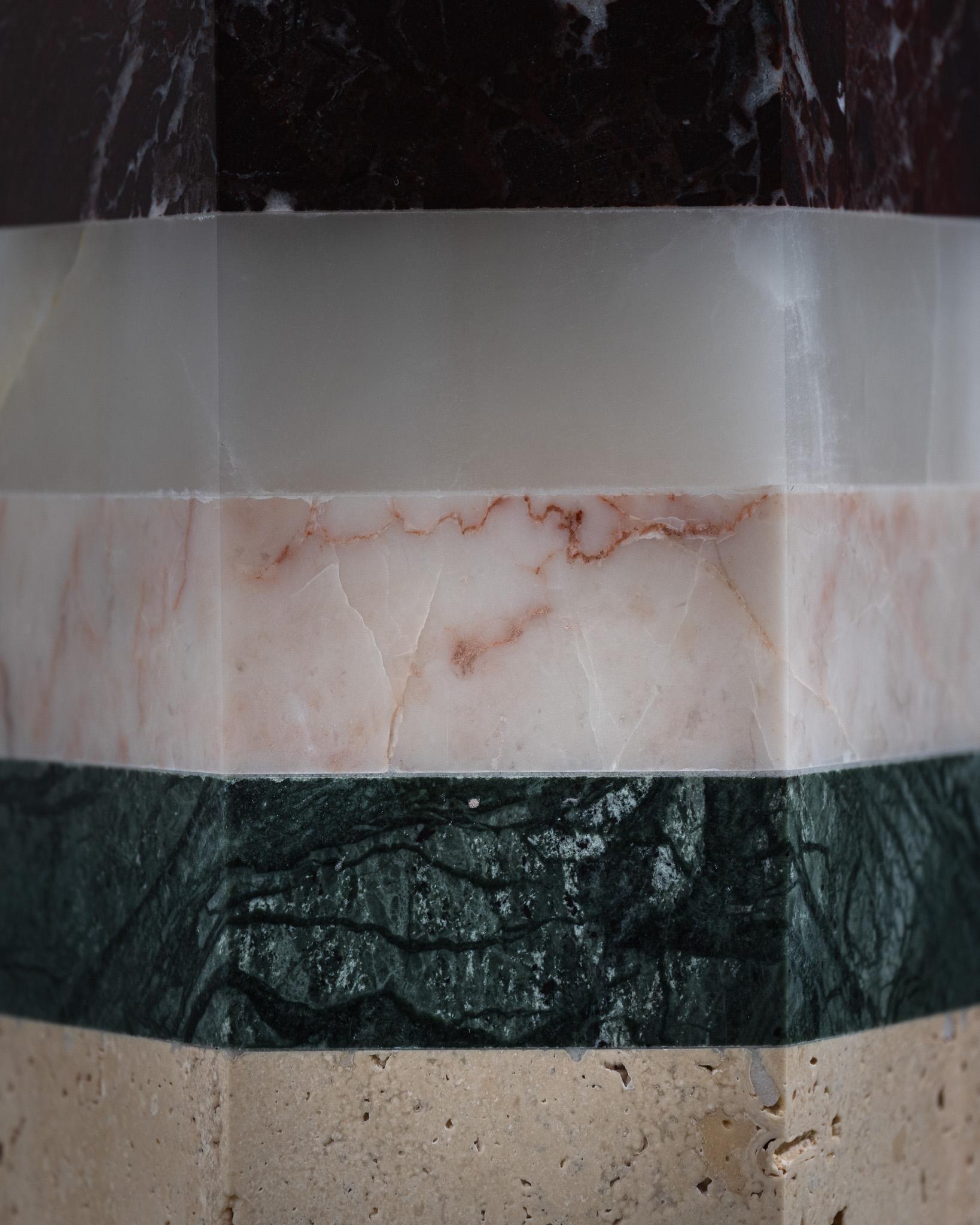 Scented Candle in Marble, Onyx, and Travertine (21. Jahrhundert und zeitgenössisch) im Angebot