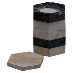 Scented Candle in Marble, Onyx, and Travertine