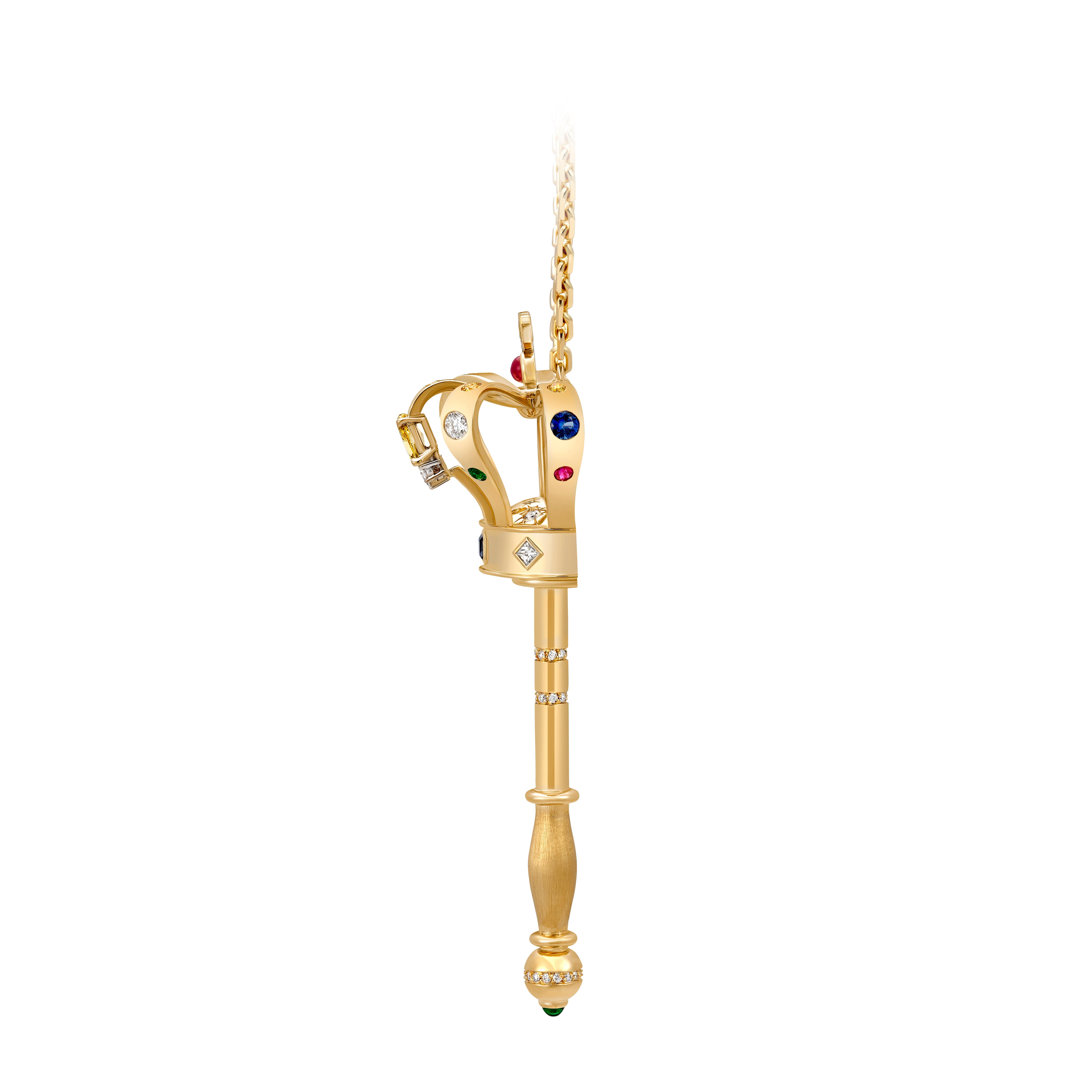Zepter Das universelle Original, Diamanten, Saphire, Rubine und Smaragde im Zustand „Neu“ im Angebot in PARIS, FR
