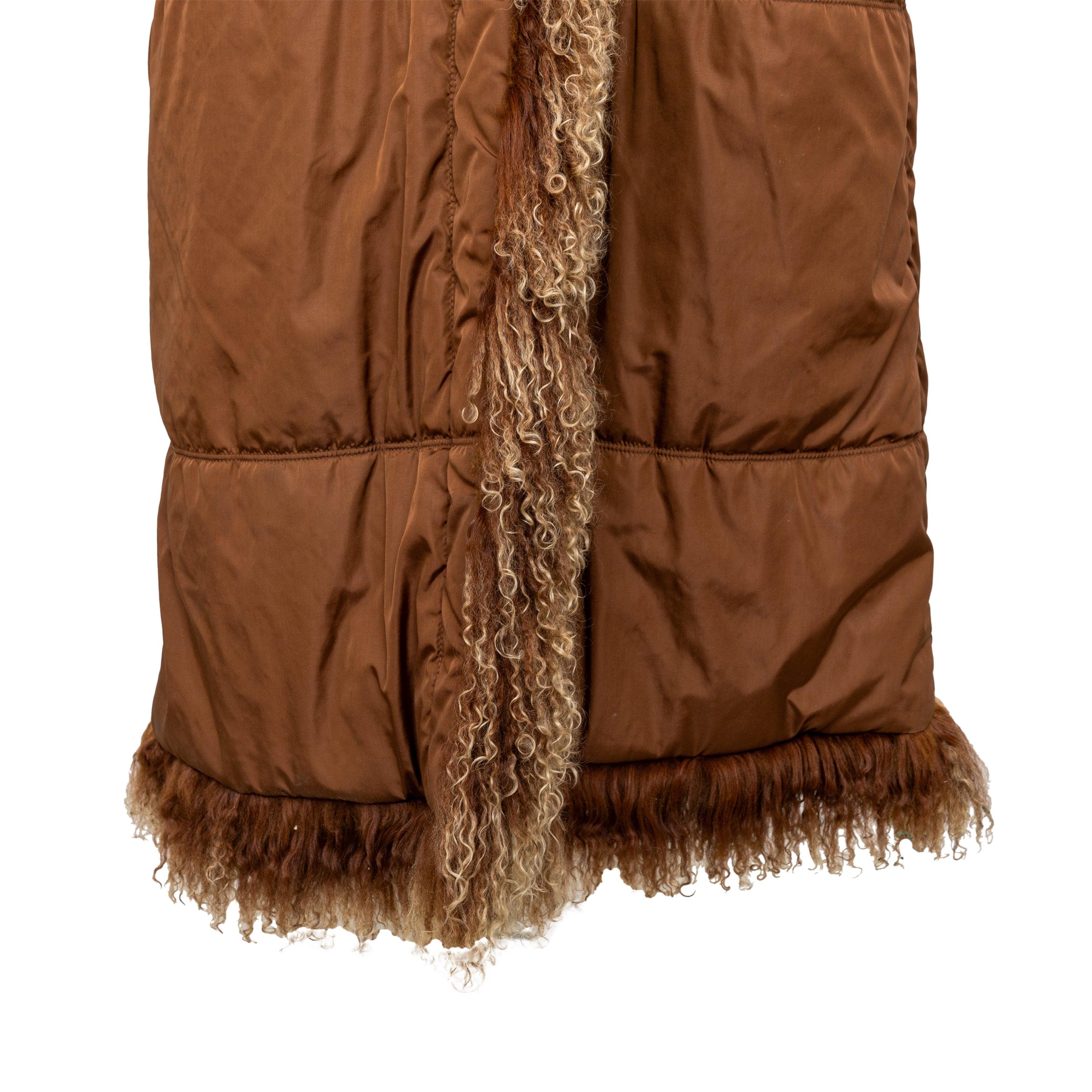 Scervino Nylon Coat with Fur - '90s For Sale 1