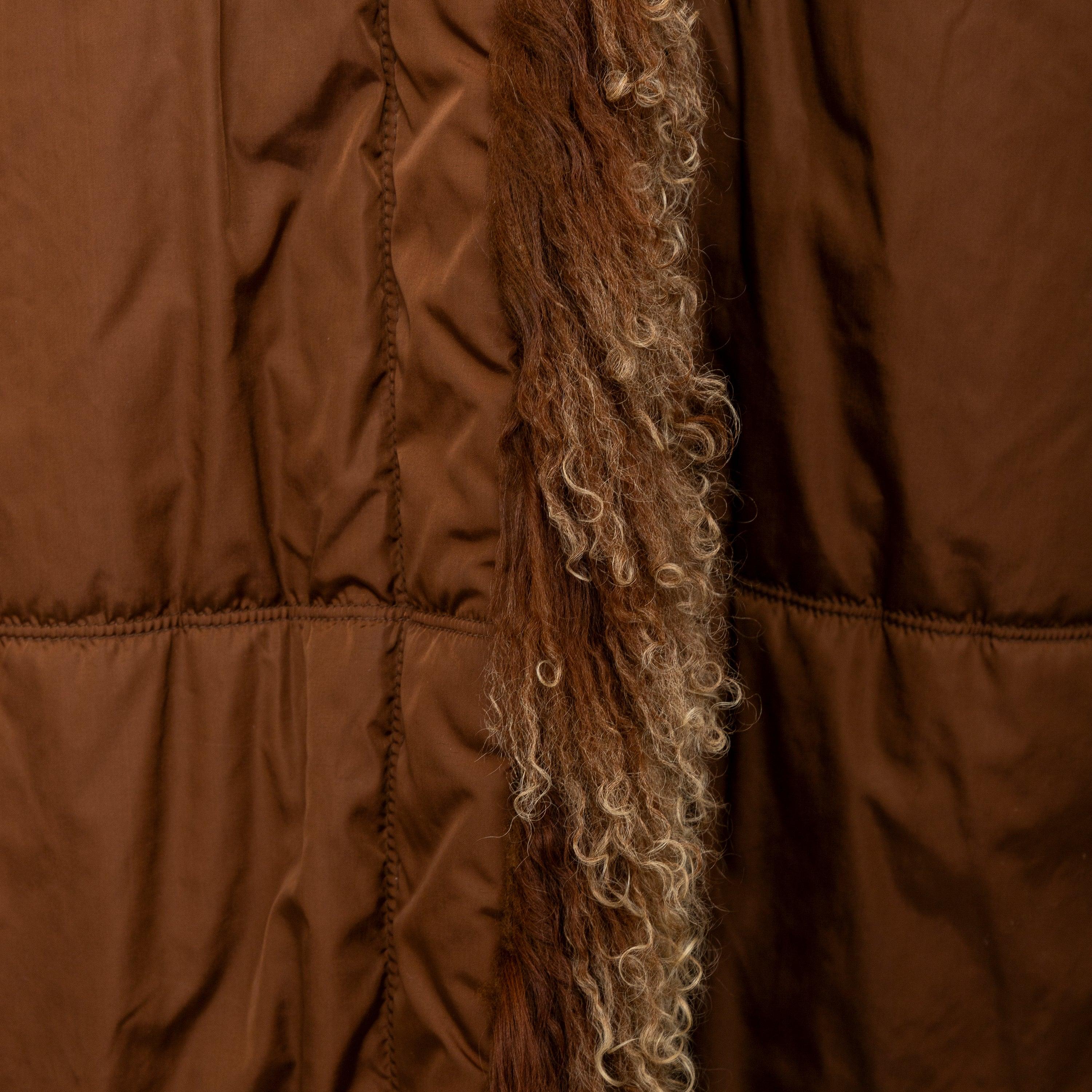 Scervino Nylon Coat with Fur - '90s For Sale 2