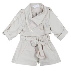 Scervino Street Girls Beige Trench Coat 6 Yrs