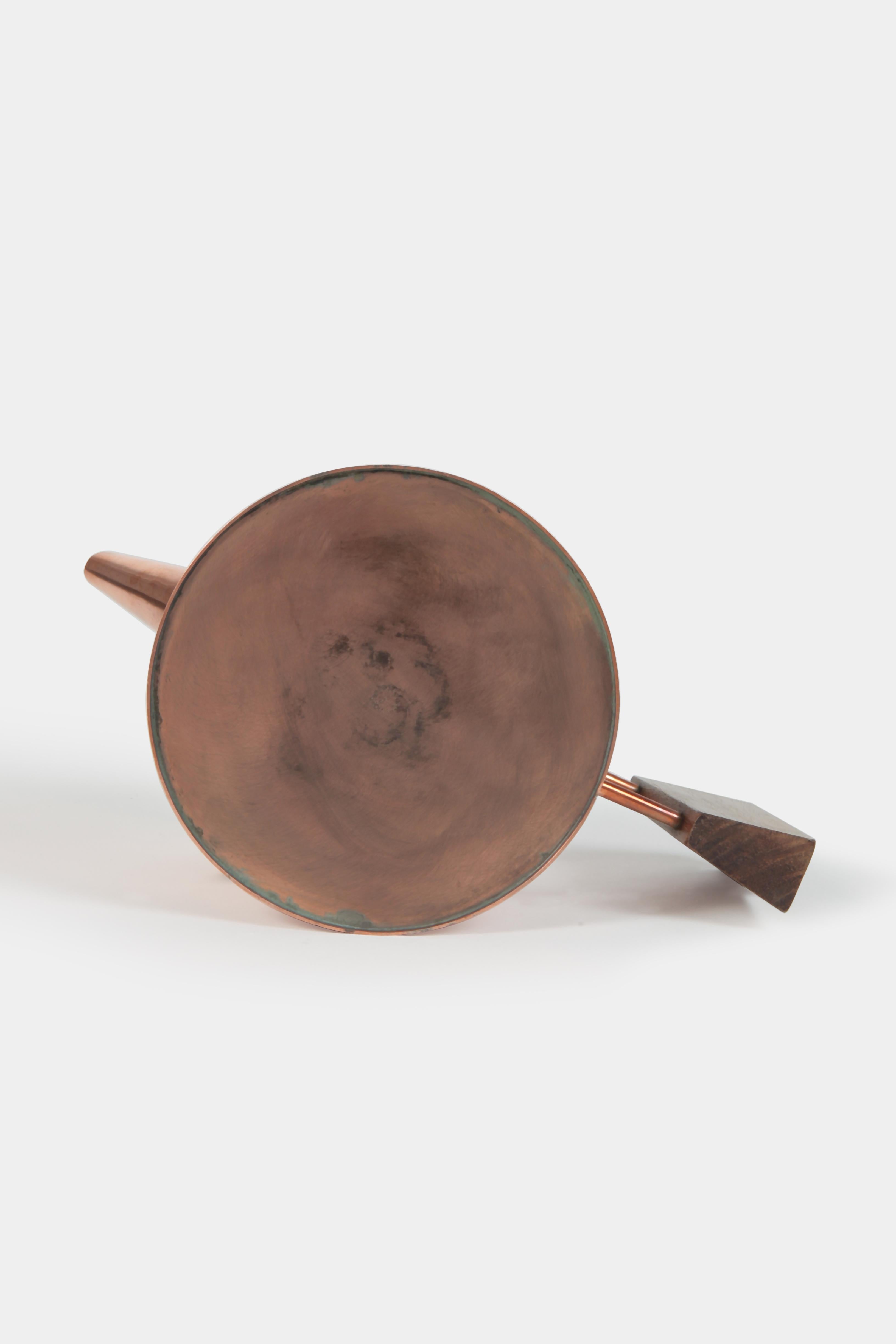 Schaefer Handarbeit Tea Pot Copper, 1960s In Good Condition In Basel, CH