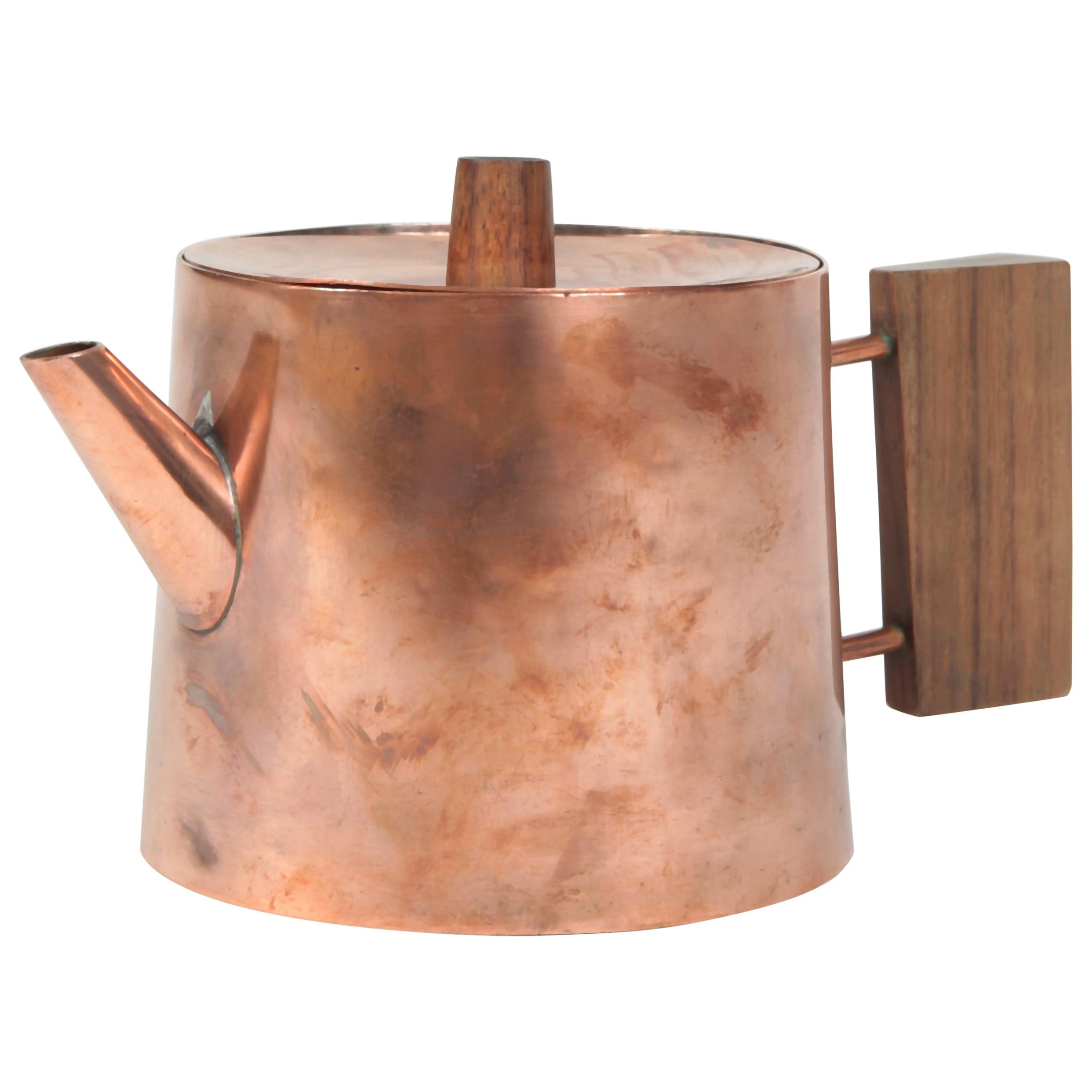 Schaefer Handarbeit Tea Pot Copper, 1960s