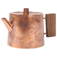 handarbeit copper Schaefer Handarbeit Tea Pot Copper, 1960s