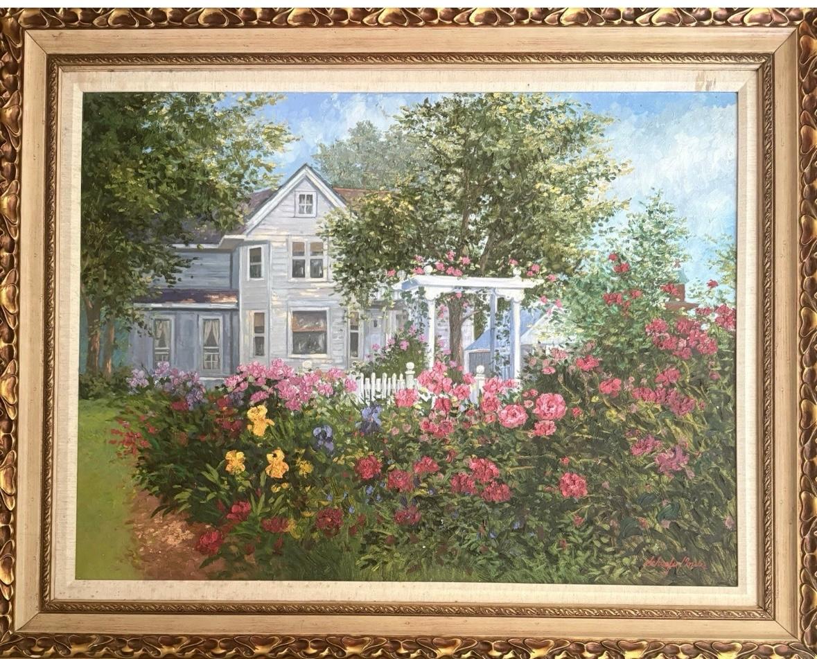 Schaefer Miles Landscape Painting - “Family Farm House”