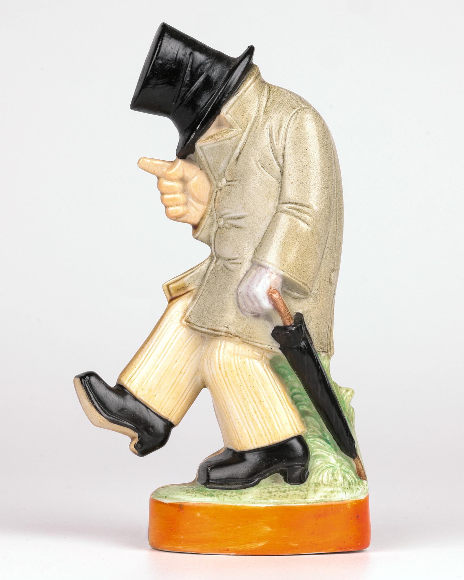 Glazed Schafer & Vater Rare What a Night Porcelain Novelty Figure For Sale