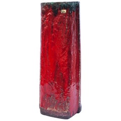 Schäffenacker Ceramic Floor Vase Red, 1963