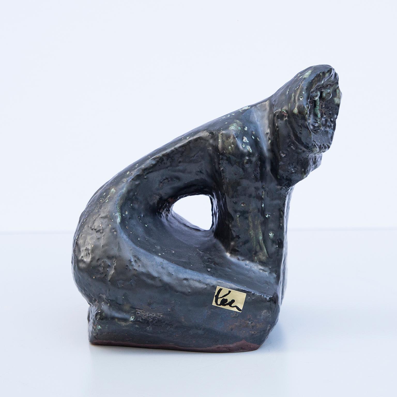 Unique ceramic object in form of a of a kneeling, thoughtful person in the style of Picasso from the Artist Helmut Friedrich Schäffenacker, Germany 1960’s.

Unique piece with artist mark.

Helmut Friedrich Schäffenacker (1921-2010) was a