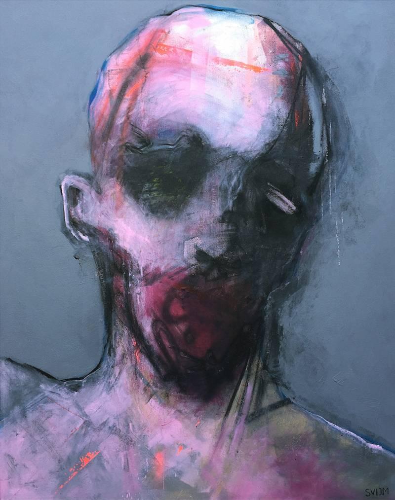 Schalk van der Merwe Abstract Painting - Fleshpig