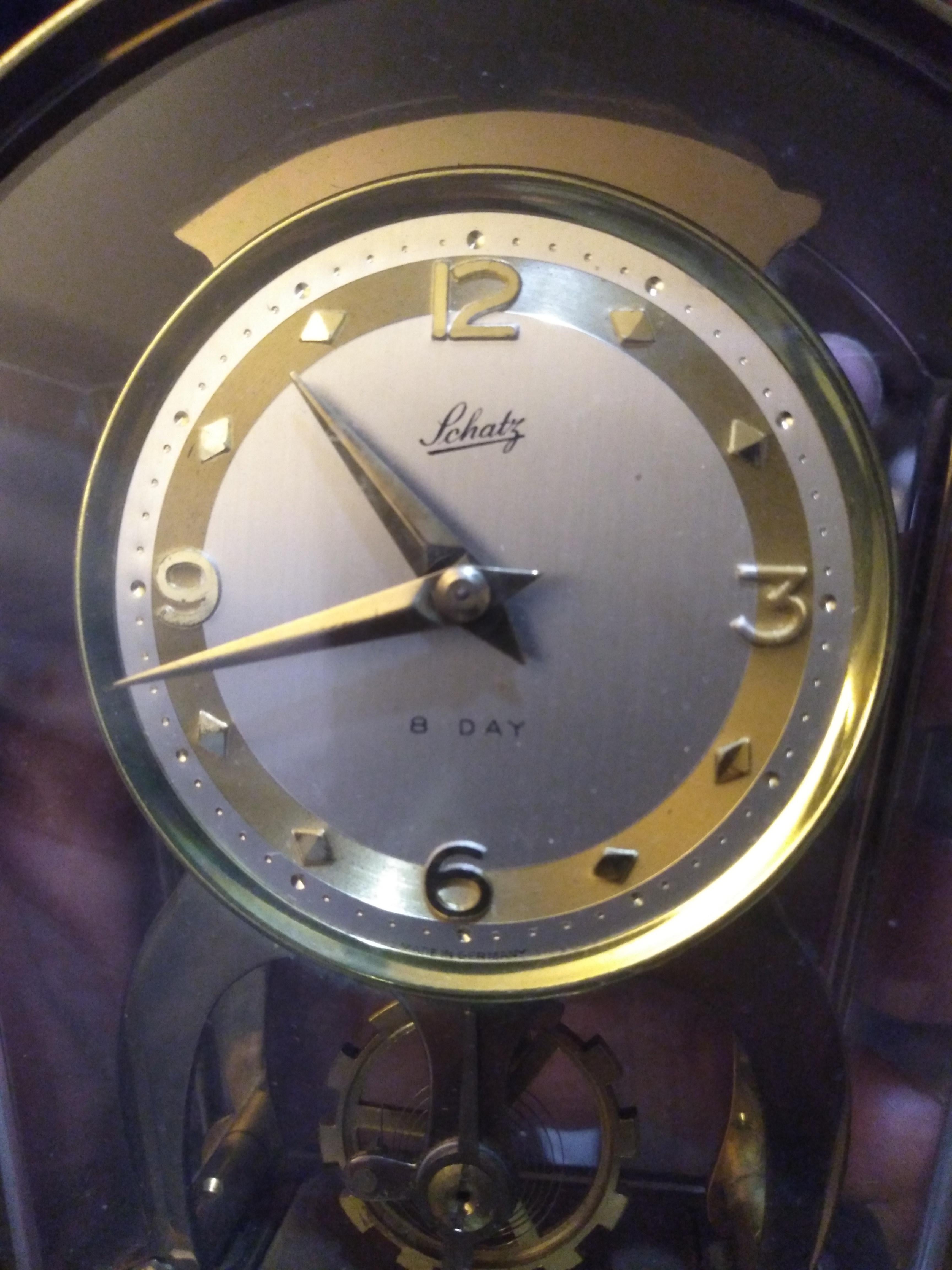 Schatz and Schone Brass 59 8 Day Mantle Clock 4