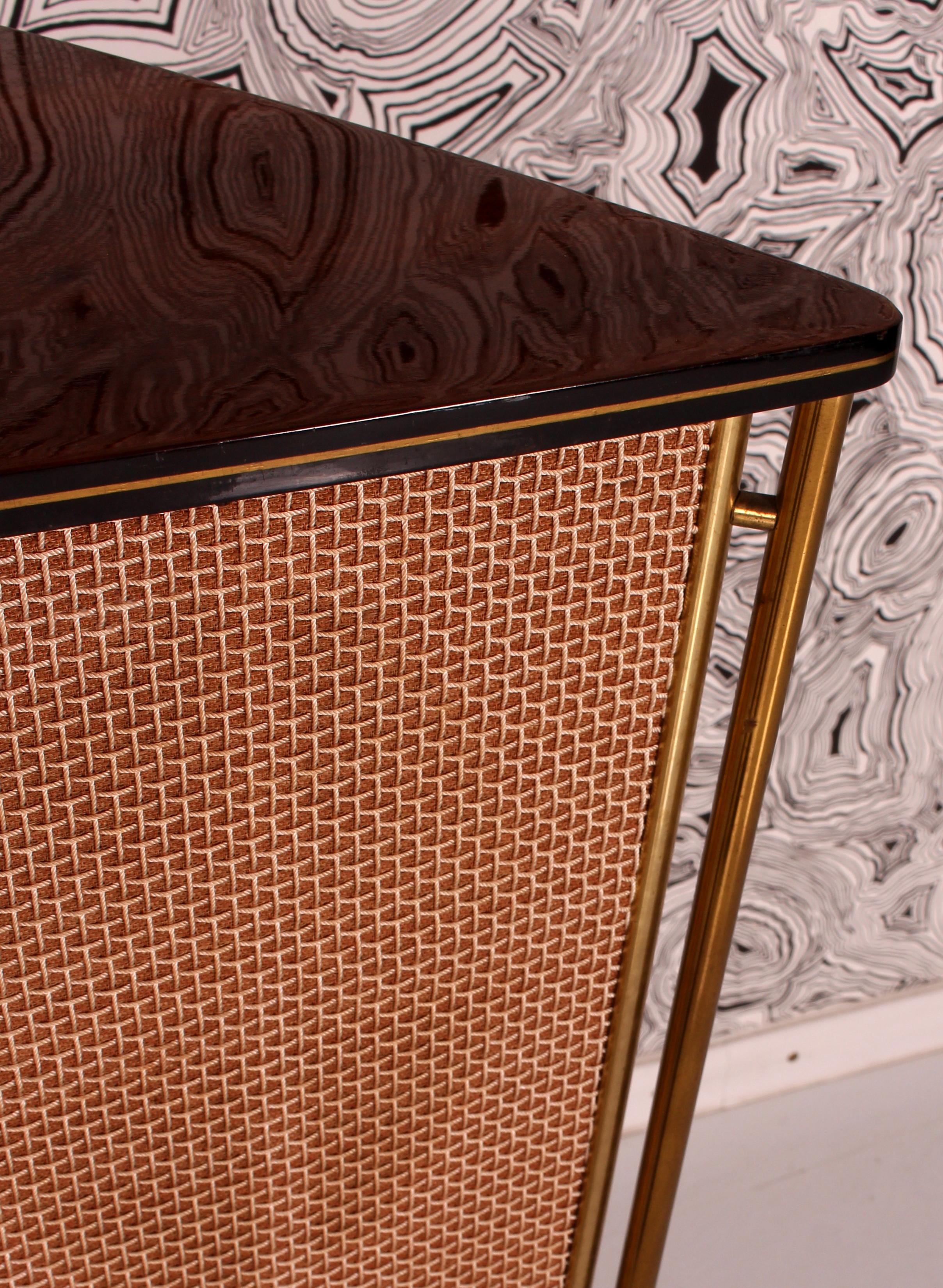 Schaub Lorenz Stereovox-S 50s 60s Floorstanding Side Table Speaker Walnut 1