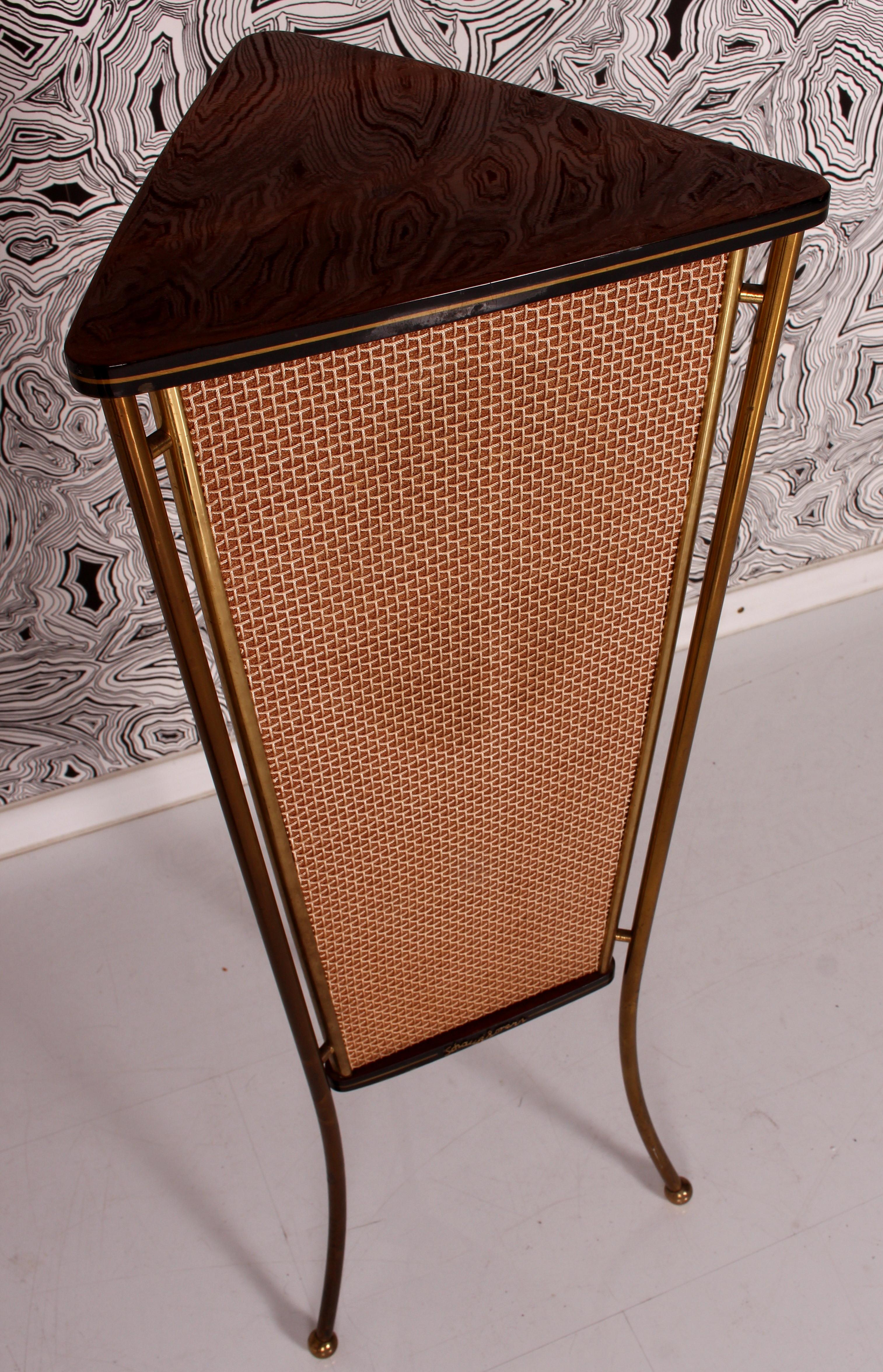 Schaub Lorenz Stereovox-S 50s 60s Floorstanding Side Table Speaker Walnut 2