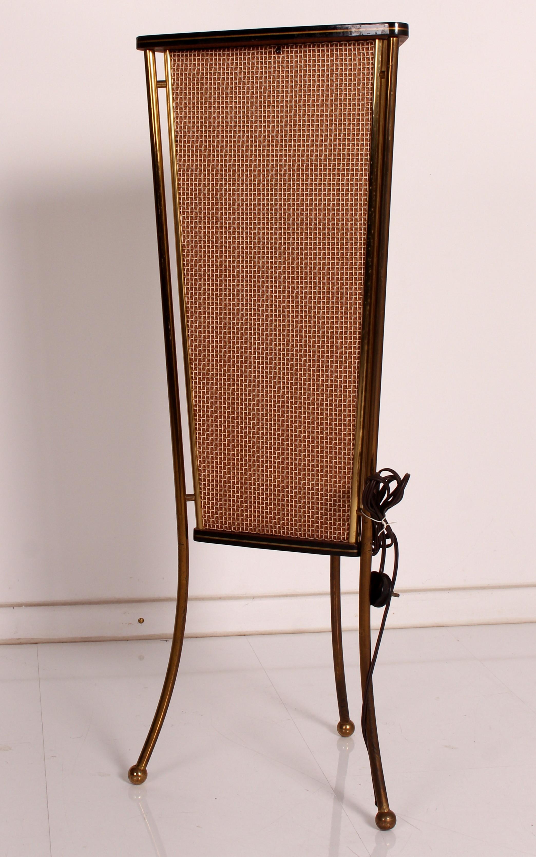 Mid-Century Modern Schaub Lorenz Stereovox-S 50s 60s Floorstanding Side Table Speaker Walnut