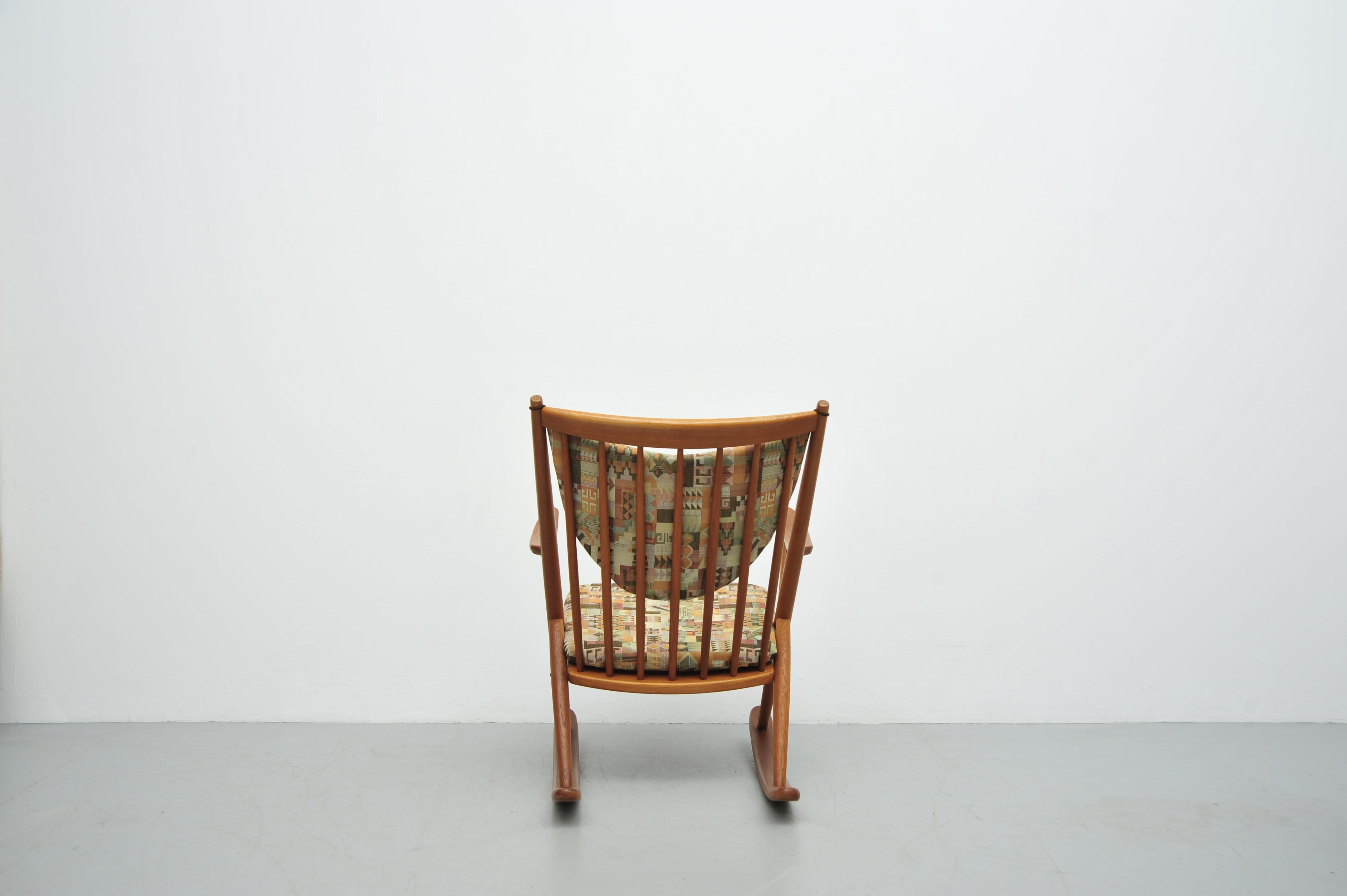 Danish Schaukelstuhl Frank Reenskaug für Bramin Teakholz 1960