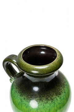 Schaurich Keramik West German Mid-Century Dark and Light Glazed Ceramic Pitcher