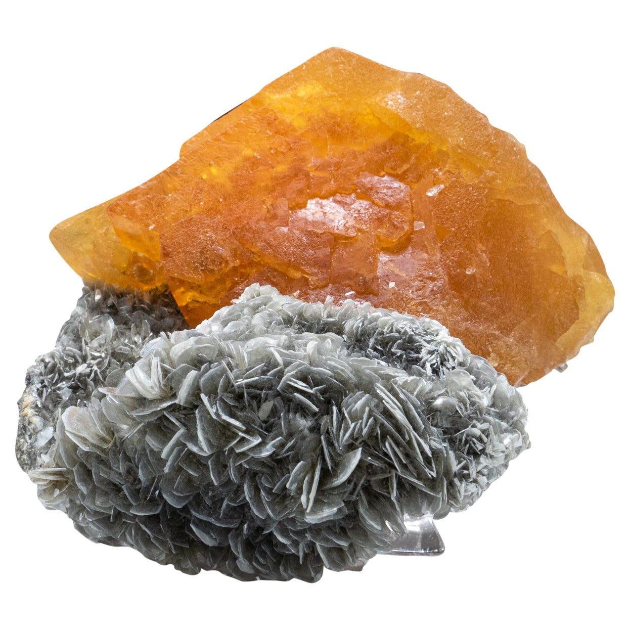 Scheelite from Xue Bao Ding Mine, Ping Wu, Sichuan Province, China For Sale