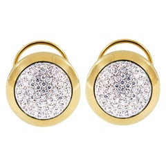 Scheffel, Schmuck 18 Karat Gold and Diamond Bubbles Collection Stud Earrings