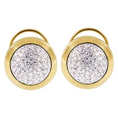 Scheffel, Schmuck 18 Karat Gold and Diamond Bubbles Collection Stud Earrings