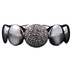 Scheffel-Schmuck Sculptural Diamond Paillette 18K White Gold Contemporary Ring