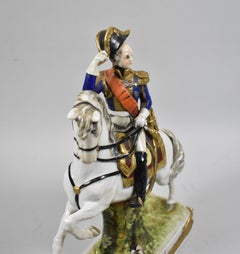 Scheibe-Alsbach Davoust Napoleon Porcelain Figurine, Germany
