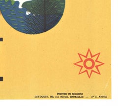 Visit Belgium original travel poster.