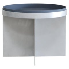 Table ronde à plateau bas en aluminium conceptuel minimaliste Schellmann Art Furniture