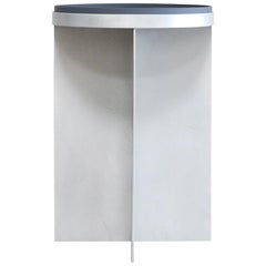 Table ronde à plateau en aluminium conceptuel minimaliste Schellmann Art Furniture