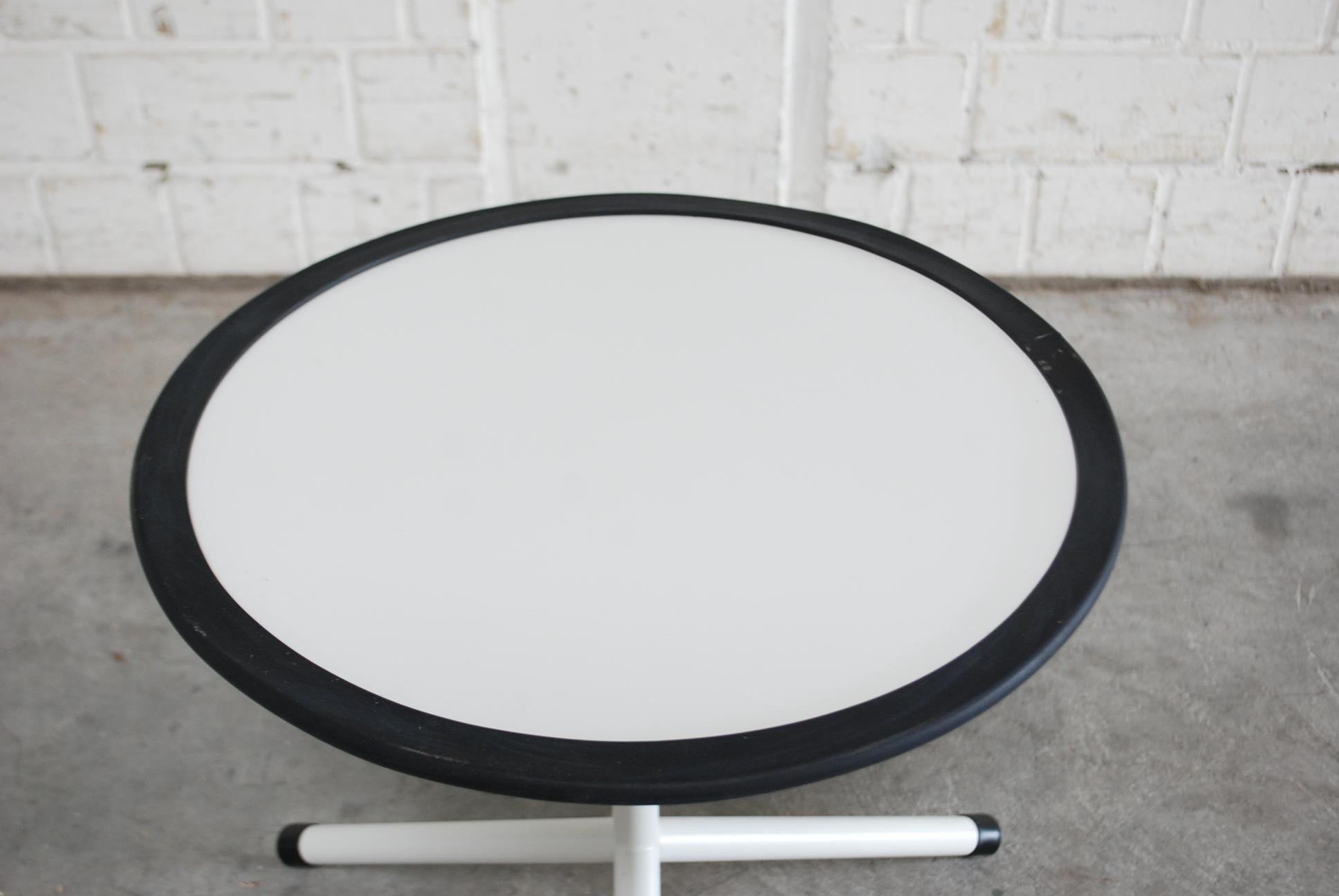 Minimalist Schellmann Art Furniture Minimal Conceptual White Low Round Table