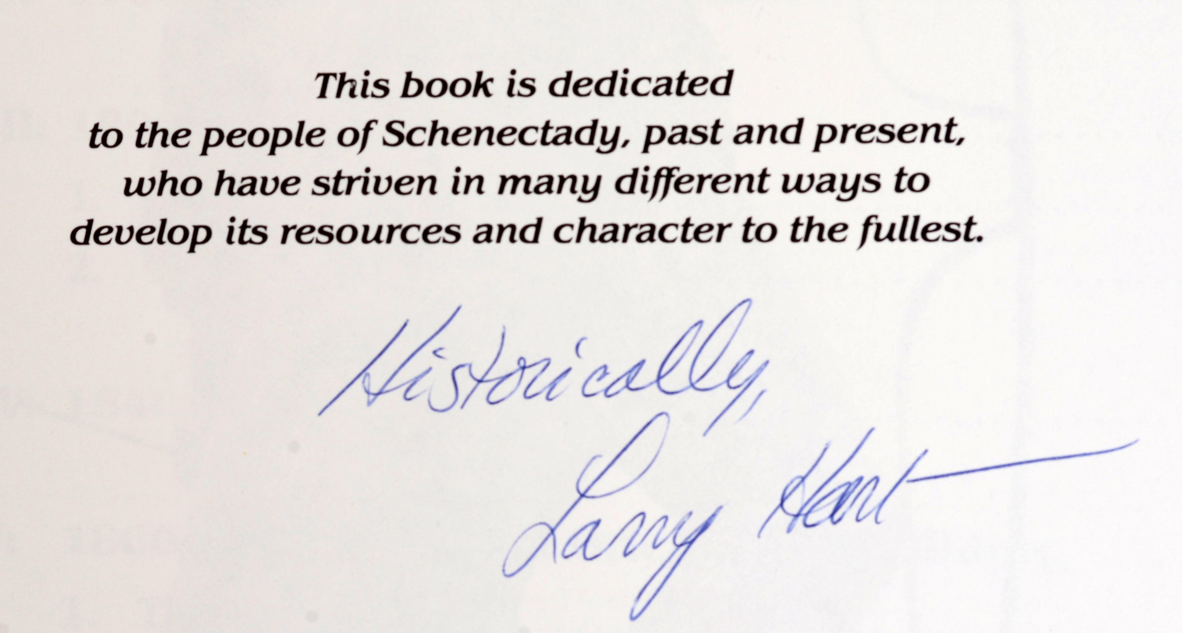 Schenectady: a Pictorial History. Schenectady's First Complete Story-Pre-Settlement to Present Written and Signed by Larry Hart. Old Dorp Books, 1990. 2nd Ed softcover. Schenectady was first settled in 1661 when the area was part of the Dutch colony