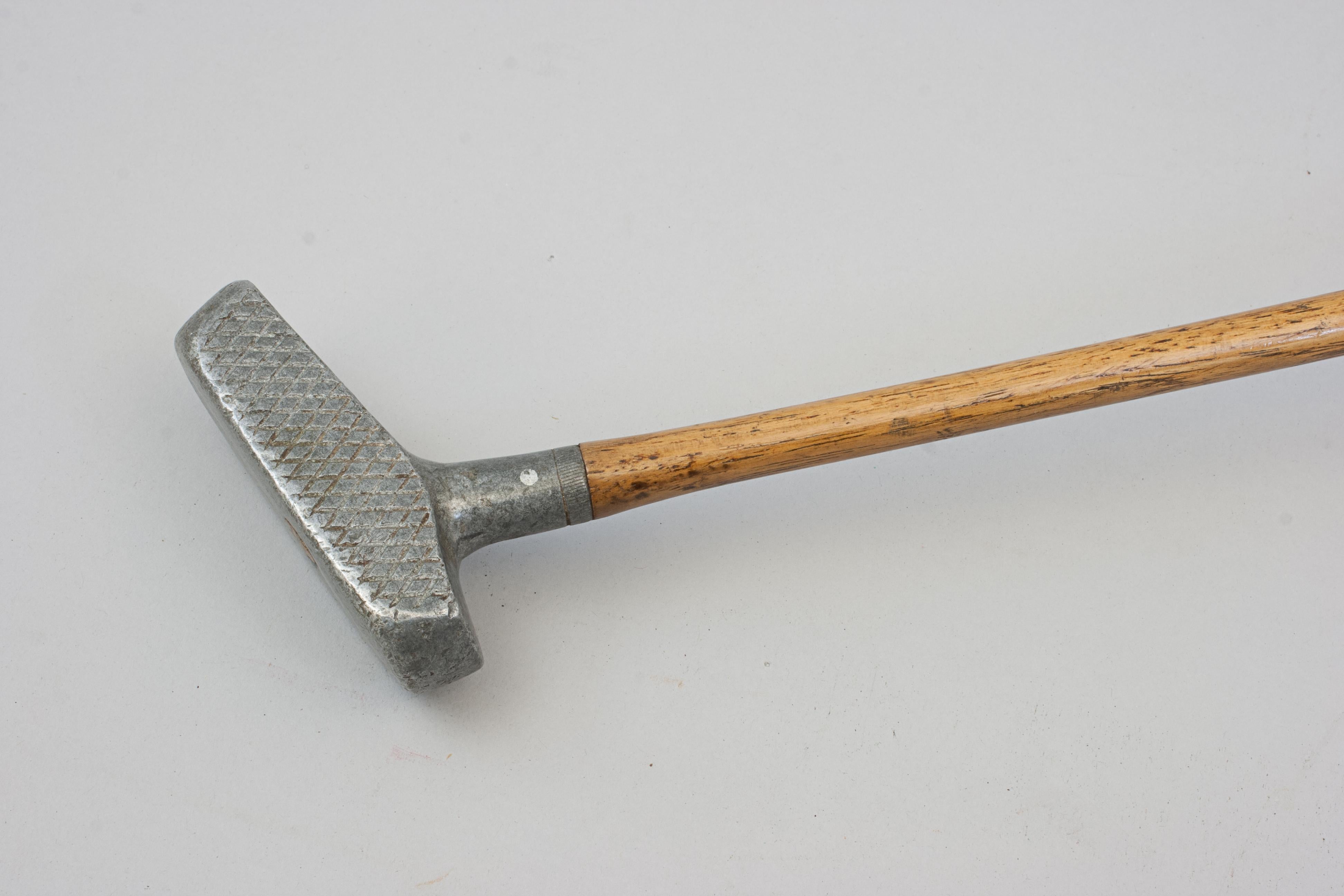 Early 20th Century Schenectady Putter, Center Shafted Alloy Head