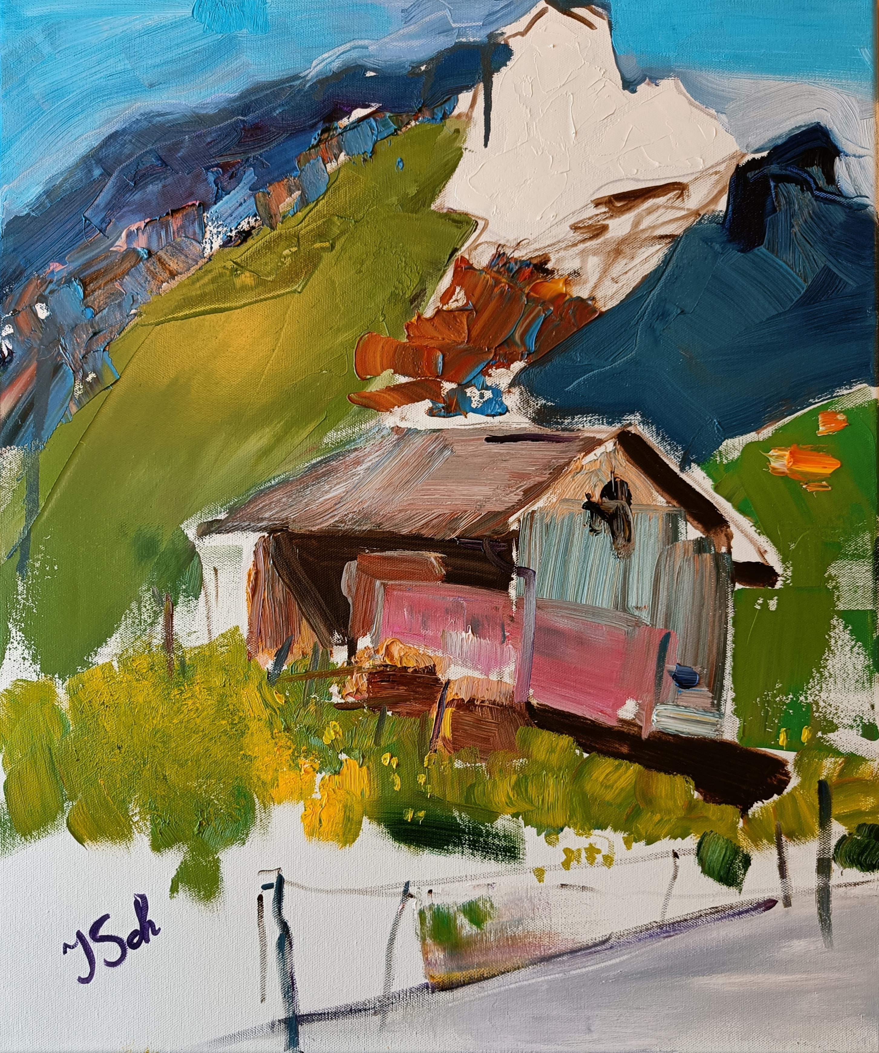 Gams (Abstrakter Impressionismus), Painting, von Scherer Jana