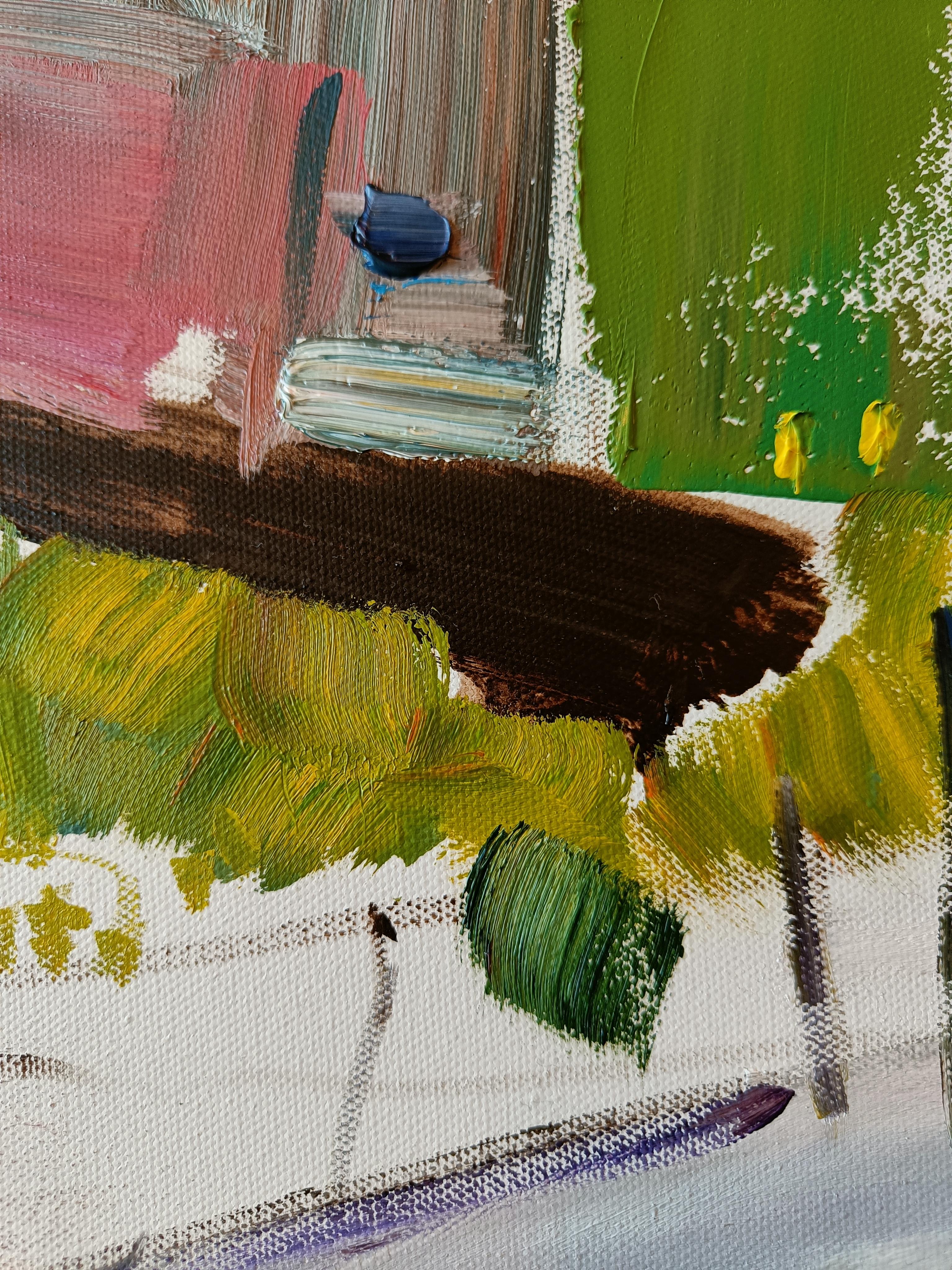 Gams (Grau), Landscape Painting, von Scherer Jana